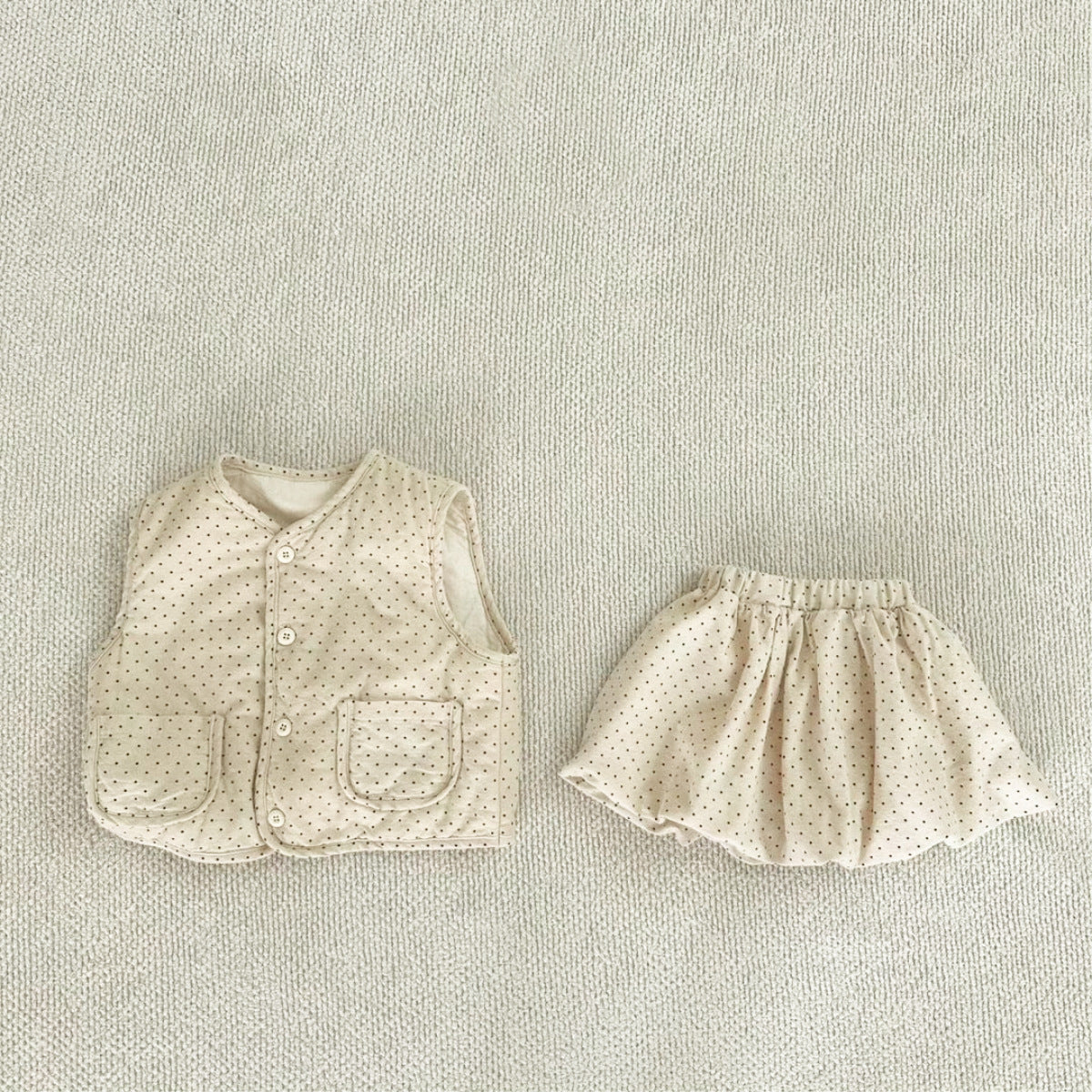 Autumn and Spring Baby Kids Girls Sleeveless Casual Dots Pattern Vest and Shorts Clothing Set, MyKids-USA®, Baby & Toddler Outfits, MyKids-USA -  -  -  -  -  -  - .