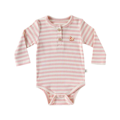 Autumn Arrival Baby Unisex Long Sleeves Casual Striped Crew Neck Onesies and Pants Clothing Sets, MyKids-USA®, Baby & Toddler Outfits, MyKids-USA - Size/Age - 66 (3-6M) - Color - Pink -  -  - TR2508272306-B