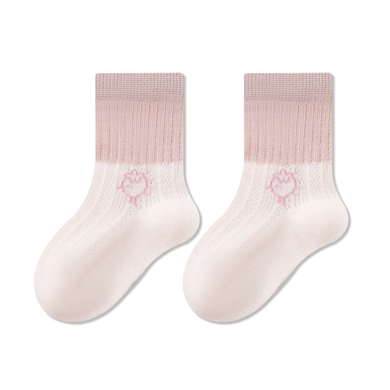 Summer and Spring Baby Kids Breathable Color Patchwork Socks, MyKids-USA®, Baby & Toddler Socks & Tights, MyKids-USA - Size/Age - S (0-1Y) - Color - Pink -  -  - TR2605162206-D.