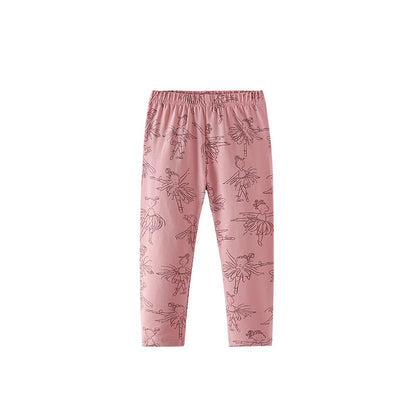 Autumn Arrival Baby Kids Girls Fairy Cartoon Pattern Casual Pants, MyKids-USA®, Trousers, MyKids-USA - Size/Age - 100 (2-3Y) - Color - Pink -  -  - TR2509162243-A