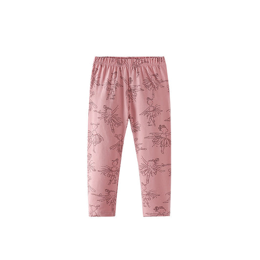 Autumn Arrival Baby Kids Girls Fairy Cartoon Pattern Casual Pants, MyKids-USA®, Trousers, MyKids-USA - Size/Age - 100 (2-3Y) - Color - Pink -  -  - TR2509162243-A
