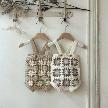 Spring Arrival Baby Girls Vintage Geometric Pattern Sleeveless Strap Bodysuit, MyKids-USA®, Bodysuits, MyKids-USA -  -  -  -  -  -  - .