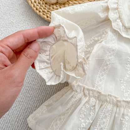 MyKids-USA® Arrival Autumn Baby Kids Girls Long Sleeves Flowers Embroidered Shirt