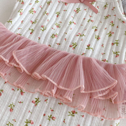 Summer Arrival Baby Girls Color Patchwork Flowers Pattern Sleeveless Onesies, MyKids-USA®, Baby One-Pieces, MyKids-USA -  -  -  -  -  -  - 