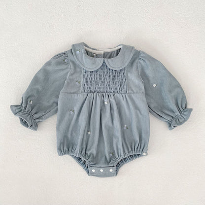 Arrival Spring and Autumn Floral Pattern Baby Kids Girls Onesies and Dress – Princess Sister Matching Set