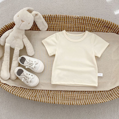 Arrival Baby Kids Girls Casual Lace Trim Plaid Pants and Solid Color T-shirt
