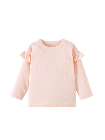 MyKids-USA® Baby Kids Girls Flowers Pattern Long Sleeves Top