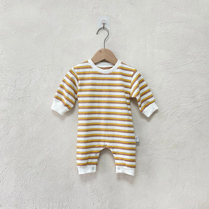 MyKids-USA® Autumn Hot Selling Baby Unisex Striped Long Sleeves Romper