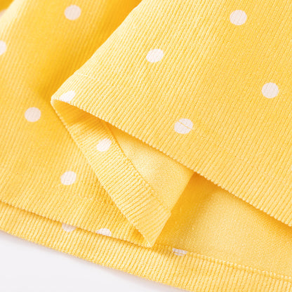 Autumn and Spring Arrival Princess Dots Pattern Long Sleeves Corduroy Dress for Stylish Girls, MyKids-USA®, Baby & Toddler Dresses, MyKids-USA -  -  -  -  -  -  - 