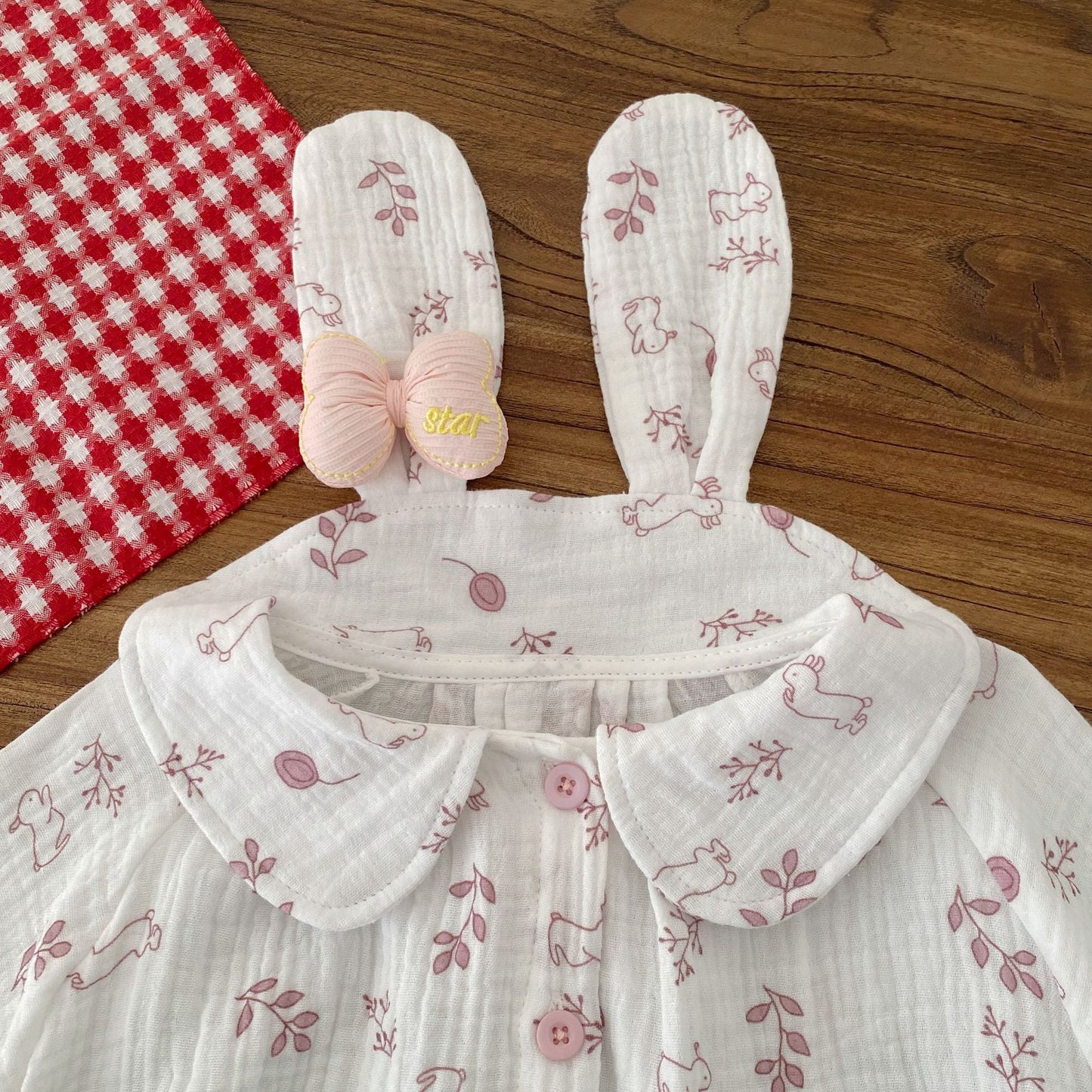 Arrival Spring Baby Kids Girls Flowers and Rabbits Pattern Single Breasted Shirt, MyKids-USA®, Shirts, MyKids-USA -  -  -  -  -  -  - .