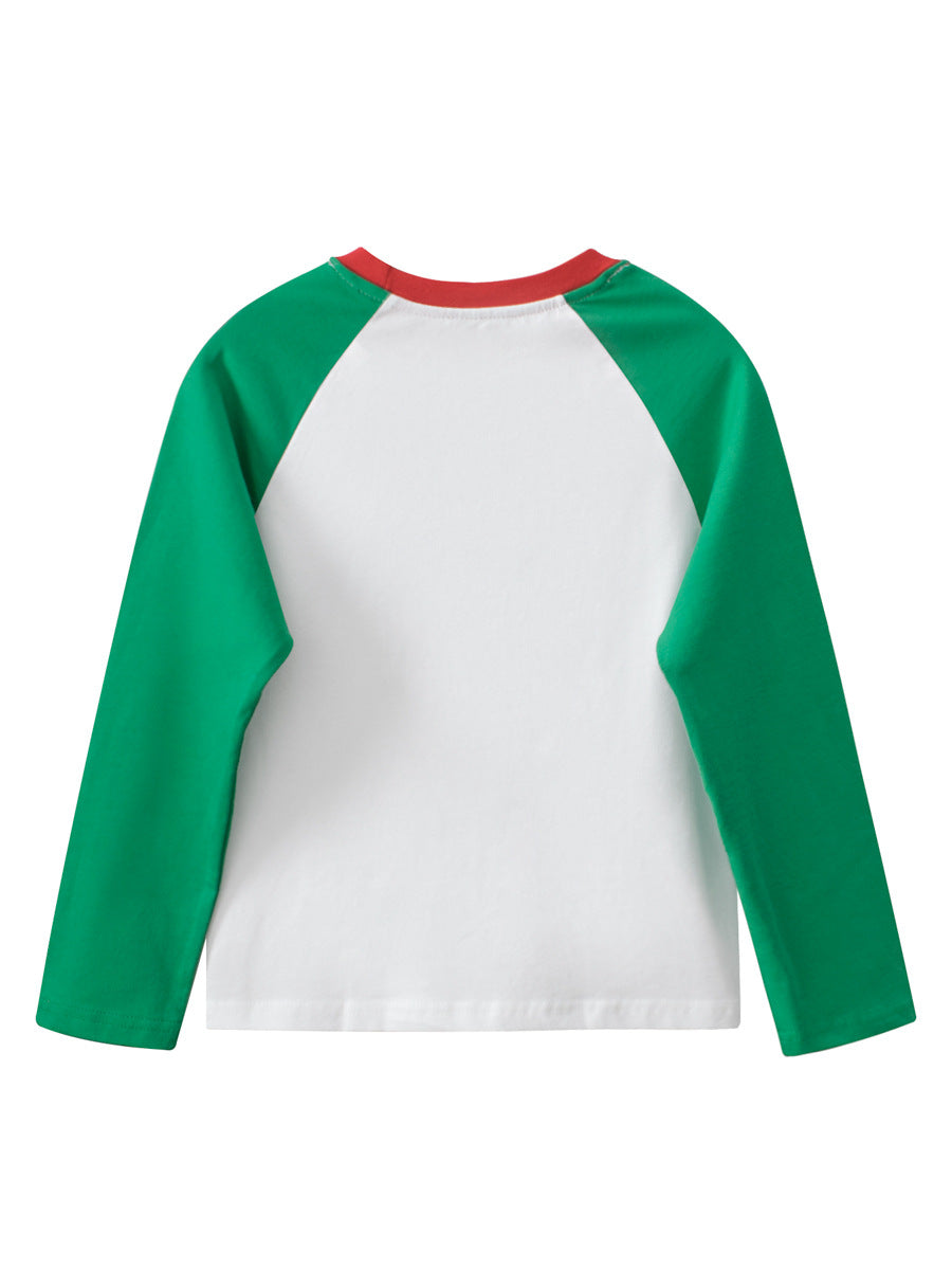 Autumn Arrival Kids Strawberry Print Crew Neck Long Sleeves Color Patchwork Sweatshirt, MyKids-USA®, Baby & Toddler Outerwear, MyKids-USA -  -  -  -  -  -  - 