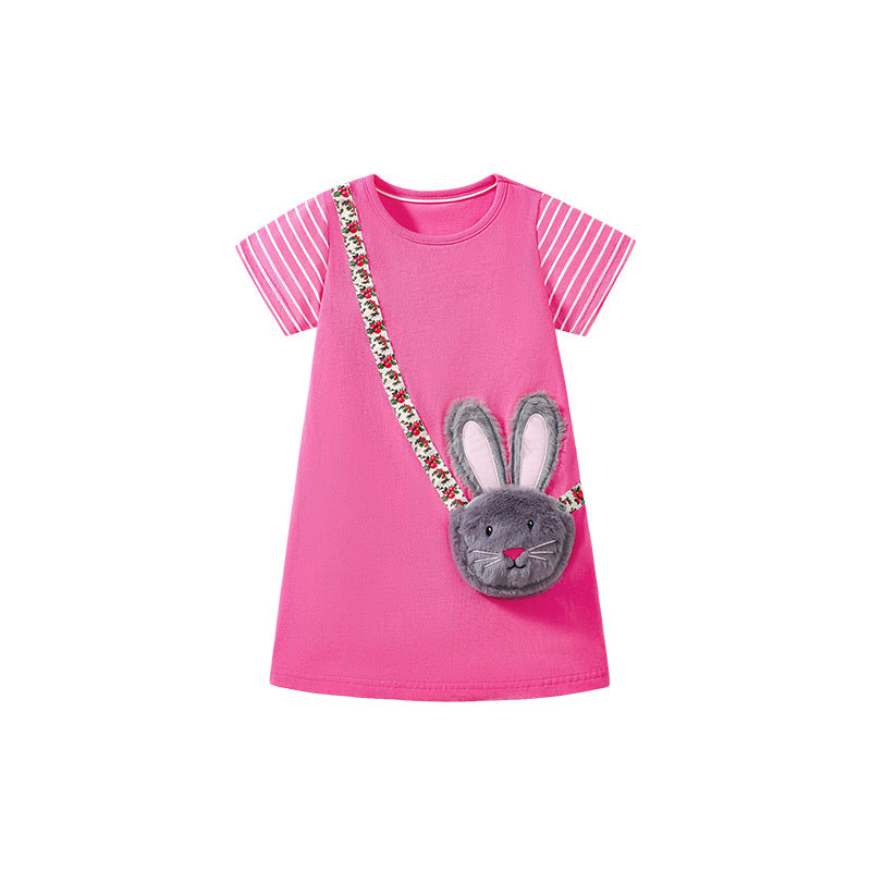 Summer Arrival Animals Cartoon Pattern Short Sleeves Dress for Stylish Girls, MyKids-USA®, Baby & Toddler Dresses, MyKids-USA -  -  -  -  -  -  - 