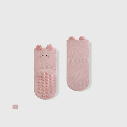 Autumn Baby Unisex Breathable Cartoon Pattern Color Patchwork Anti-slip Socks, MyKids-USA®, Baby & Toddler Socks & Tights, MyKids-USA - Size/Age - S (0-1Y) - Color - Pink -  -  - TR2509292225-E