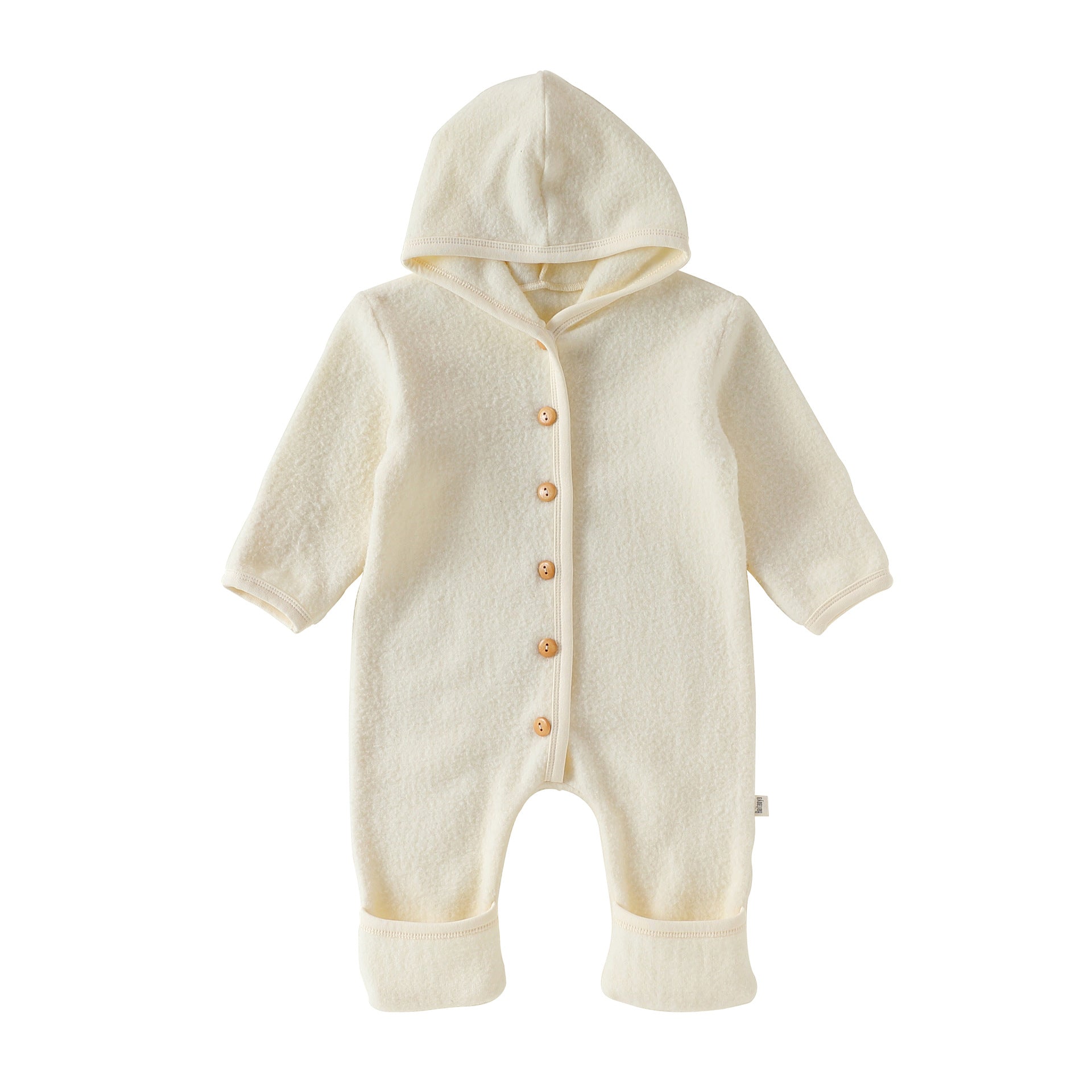 Winter Arrival Baby Unisex Long Sleeves Solid Color Hooded Rompers, MyKids-USA®, Baby One-Pieces, MyKids-USA - Size/Age - 66 (3-6M) - Color - Apricot -  -  - TR2512271018-A.