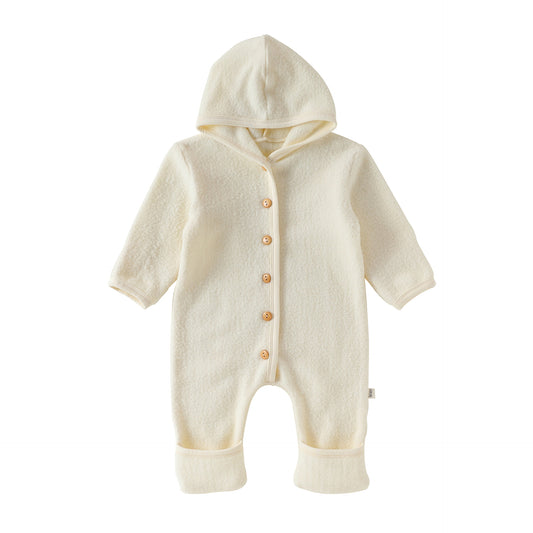 Winter Arrival Baby Unisex Long Sleeves Solid Color Hooded Rompers, MyKids-USA®, Baby One-Pieces, MyKids-USA - Size/Age - 66 (3-6M) - Color - Apricot -  -  - TR2512271018-A.