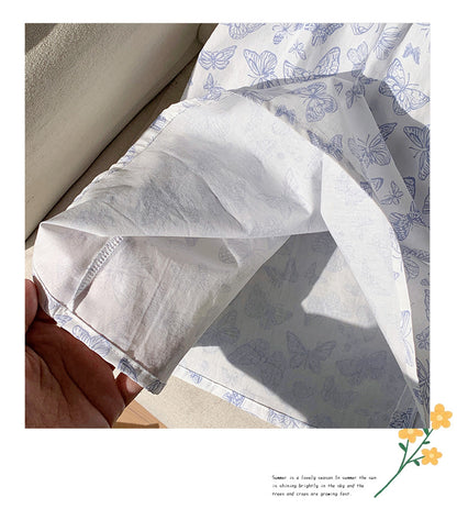 Summer Baby Kids Girls Short Sleeves Butterfly Pattern Printed Dress, MyKids-USA®, Baby & Toddler Dresses, MyKids-USA -  -  -  -  -  -  - 