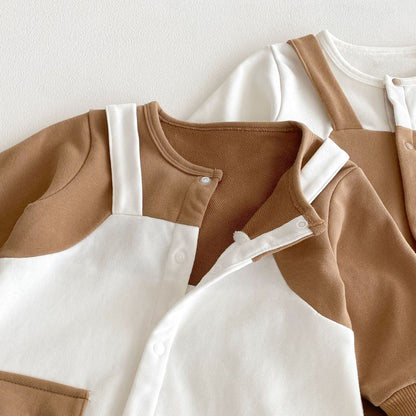 Autumn Arrival Baby Unisex Long Sleeves Cartoon Pattern Color Patchwork Rompers, MyKids-USA®, Baby One-Pieces, MyKids-USA -  -  -  -  -  -  - 