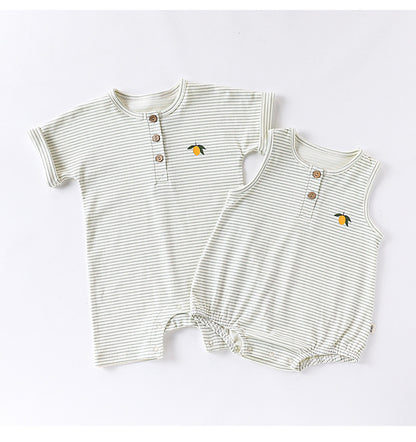 Summer Arrival Baby Unisex Sleeveless Striped Pattern Onesies Bodysuits or Short Sleeves Rompers, MyKids-USA®, Baby One-Pieces, MyKids-USA -  -  -  -  -  -  - 