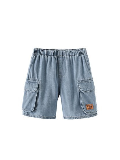 Arrival Summer Girls Letters Pattern Loose Fit Denim Shorts