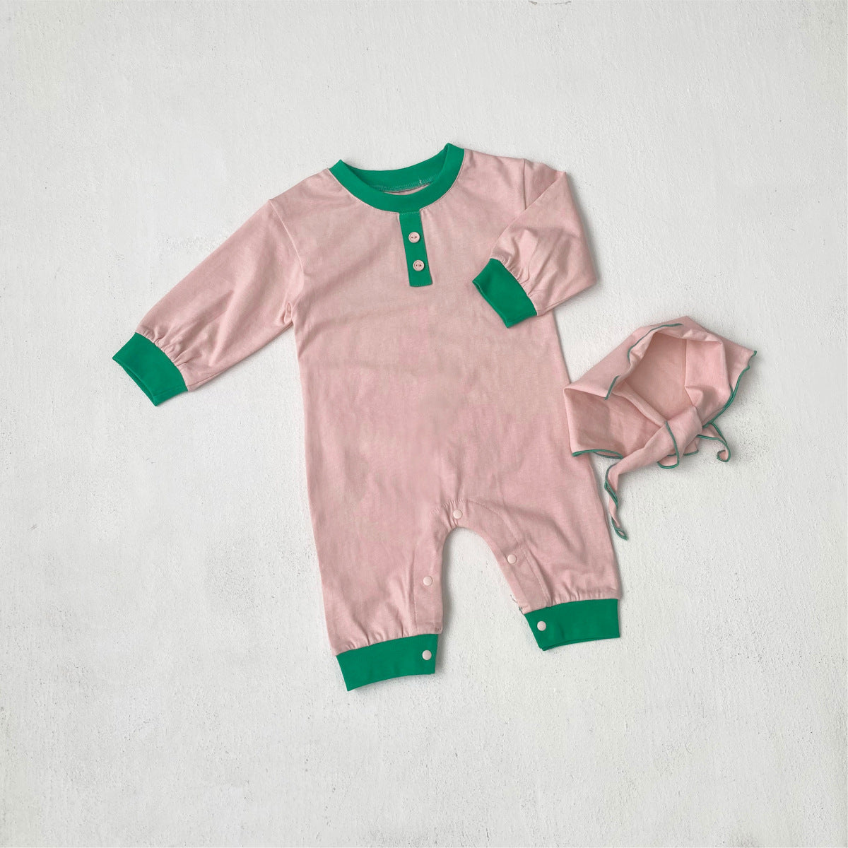 MyKids-USA® Autumn Arrival Baby Kids Long Sleeves Color Patchwork Rompers