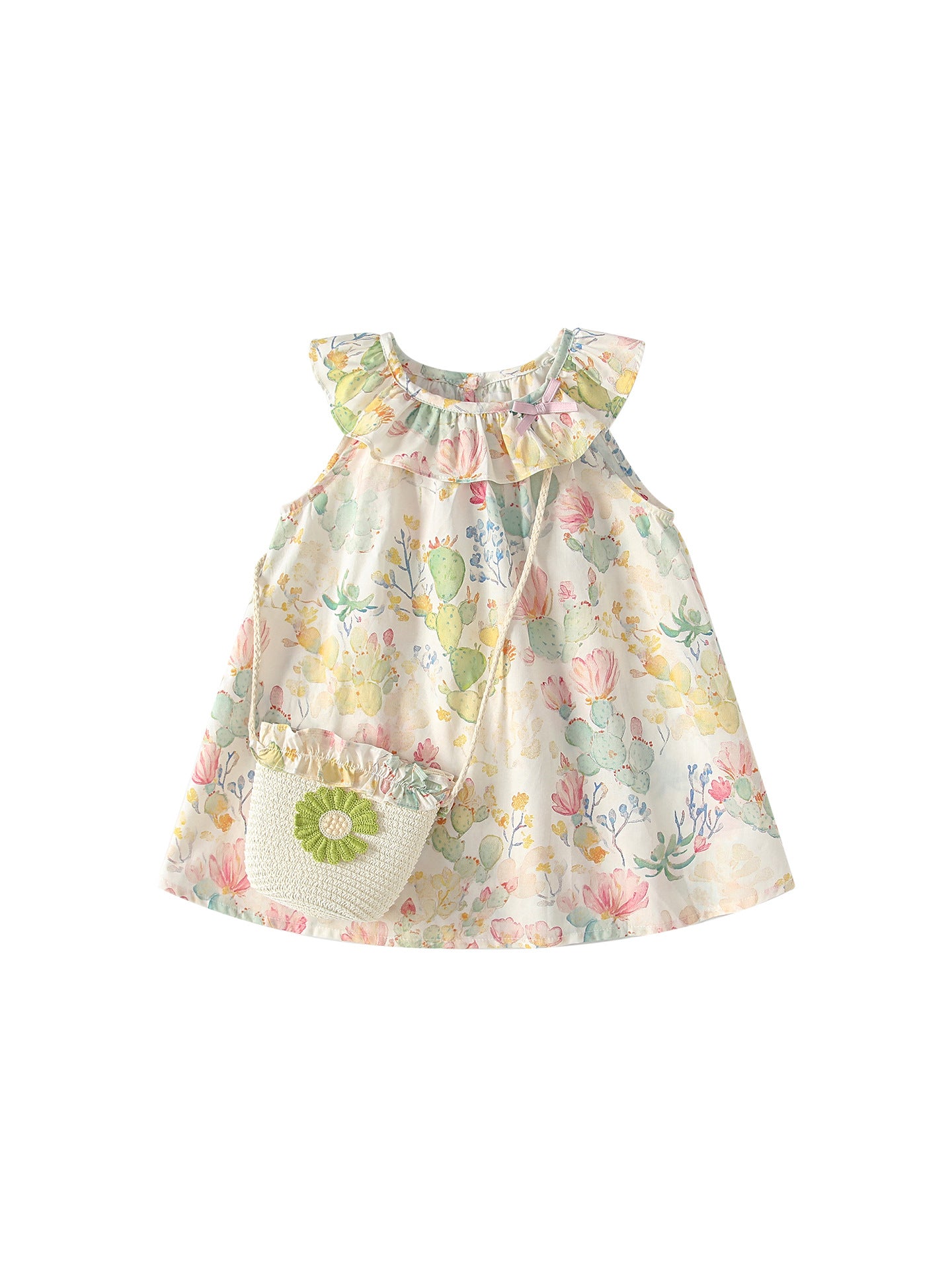 Summer Baby Kids Girls Sleeveless Floral Pattern Dress, MyKids-USA®, Baby & Children's Dresses, MyKids-USA -  -  -  -  -  -  - .