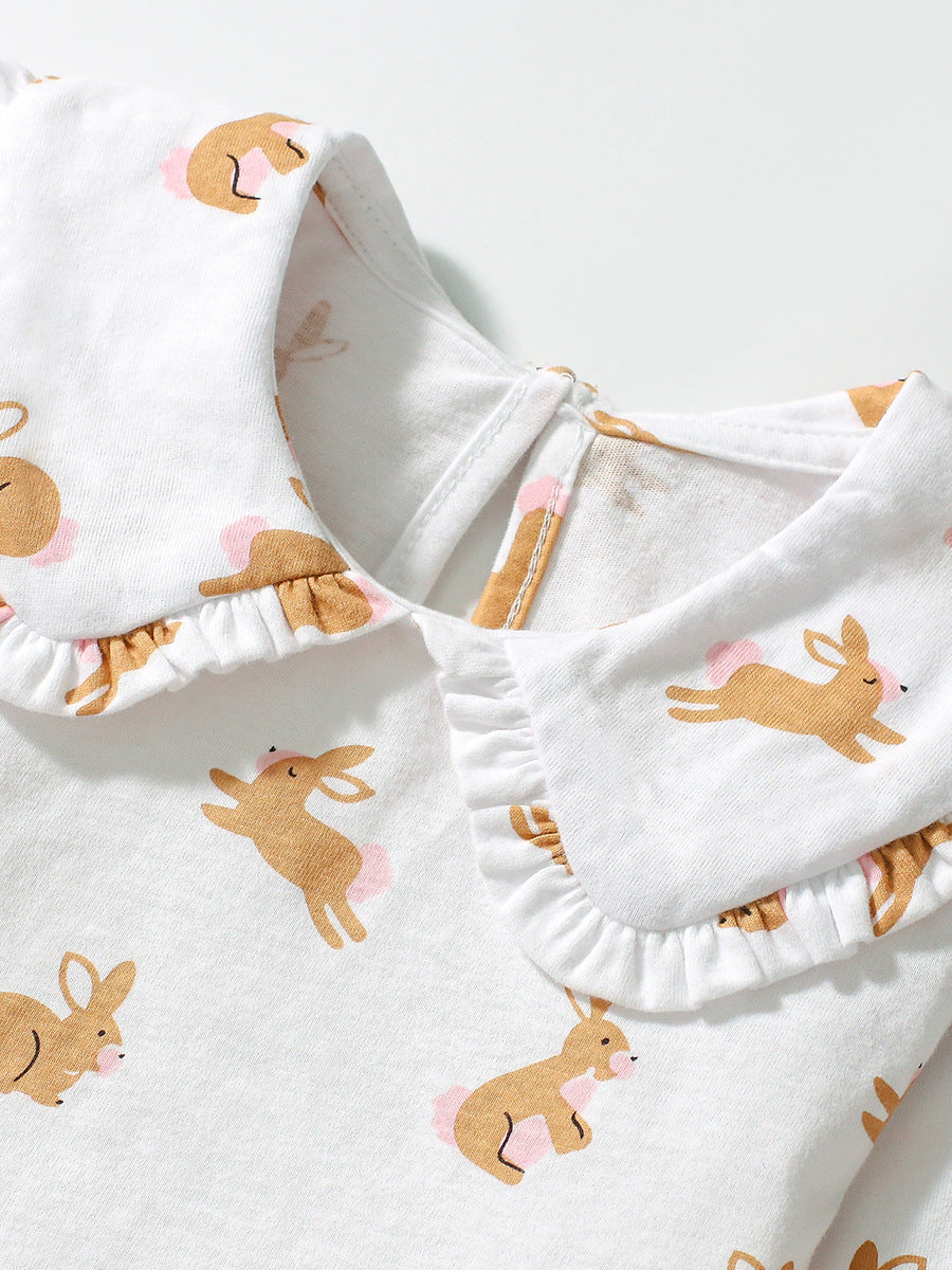 Arrival Spring And Autumn Girls Casual Rabbits Pattern Long Sleeves Top T-Shirt And Pants Clothing Set, MyKids-USA®, Baby & Toddler Outfits, MyKids-USA -  -  -  -  -  -  - 