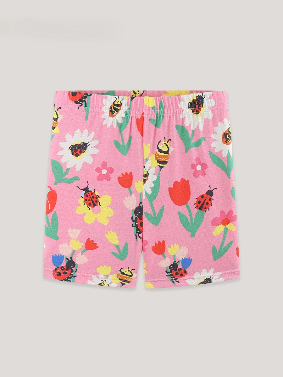 Summer Arrival Baby Kids Cotton Casual Style Floral Shorts, MyKids-USA®, Baby & Toddler Bottoms, MyKids-USA® - Size/Age - 90 (12-24M) - Color - Pink -  -  - TR2605282331-A.