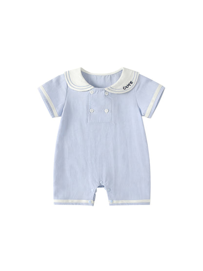 Summer Arrival Baby Short Sleeves Color Patchwork Navy Style Rompers Bodysuits, MyKids-USA®, Baby & Children's One-Pieces, MyKids-USA -  -  -  -  -  -  - .