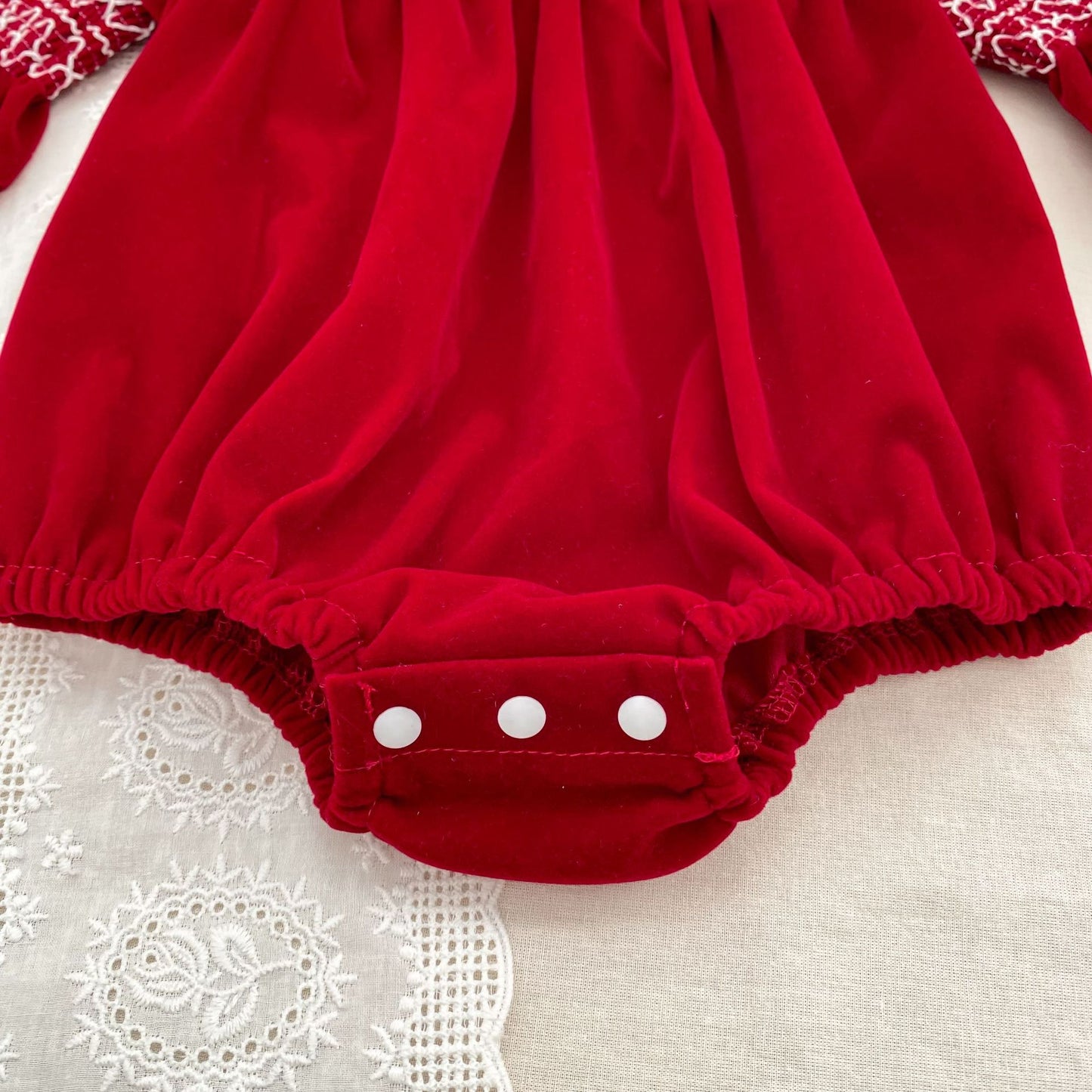 Autumn Baby Girls Lace Trim Collar Long-sleeved Bodysuit and Dress – Princess Sister Matching Set