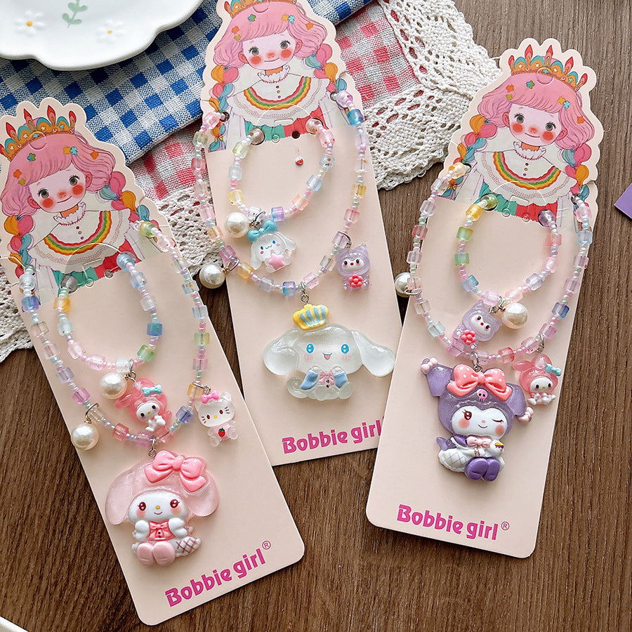 Cute Children’s Cartoon Necklace and Bracelet Jewelry Set, MyKids-USA®, Jewelry Sets, MyKids-USA -  -  -  -  -  -  - .