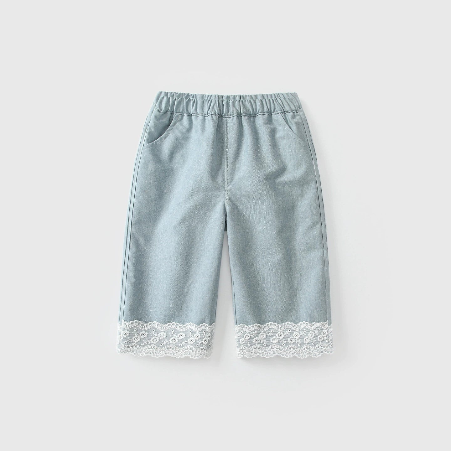 Arrival Autumn Baby Kids Girls Lace Color Patchwork Denim Pants, MyKids-USA®, Jeans, MyKids-USA - Size/Age - 80 (9-12M) - Color - Blue -  -  - TR2509012114-A