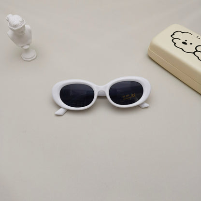 Kids’ Beach Sunglasses – Versatile Oval Frames for Boys and Girls, MyKids-USA®, Sunglasses, MyKids-USA - Size/Age - Average Size (0-12Y） - Color - White -  -  - TR2601281038-E.