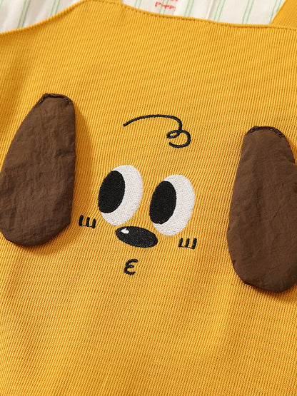 Spring Arrival Baby Cartoon Puppy Pattern Romper with Turn-down Collar, MyKids-USA®, Baby One-Pieces, MyKids-USA -  -  -  -  -  -  - 