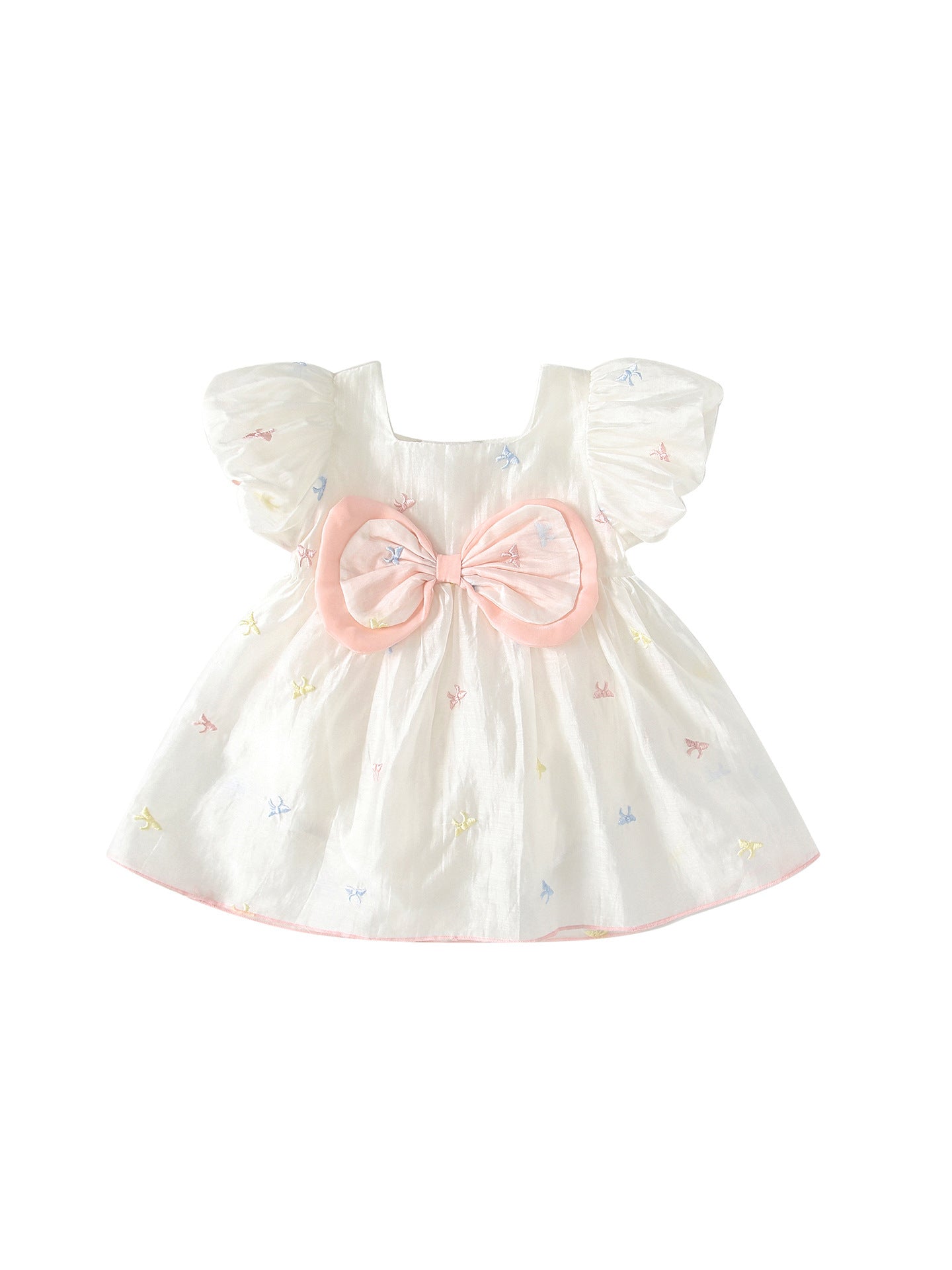 Summer Arrival Short Sleeves Embroidered Pattern Onesies Dress for Stylish Girls, MyKids-USA®, Baby & Children's Dresses, MyKids-USA -  -  -  -  -  -  - .
