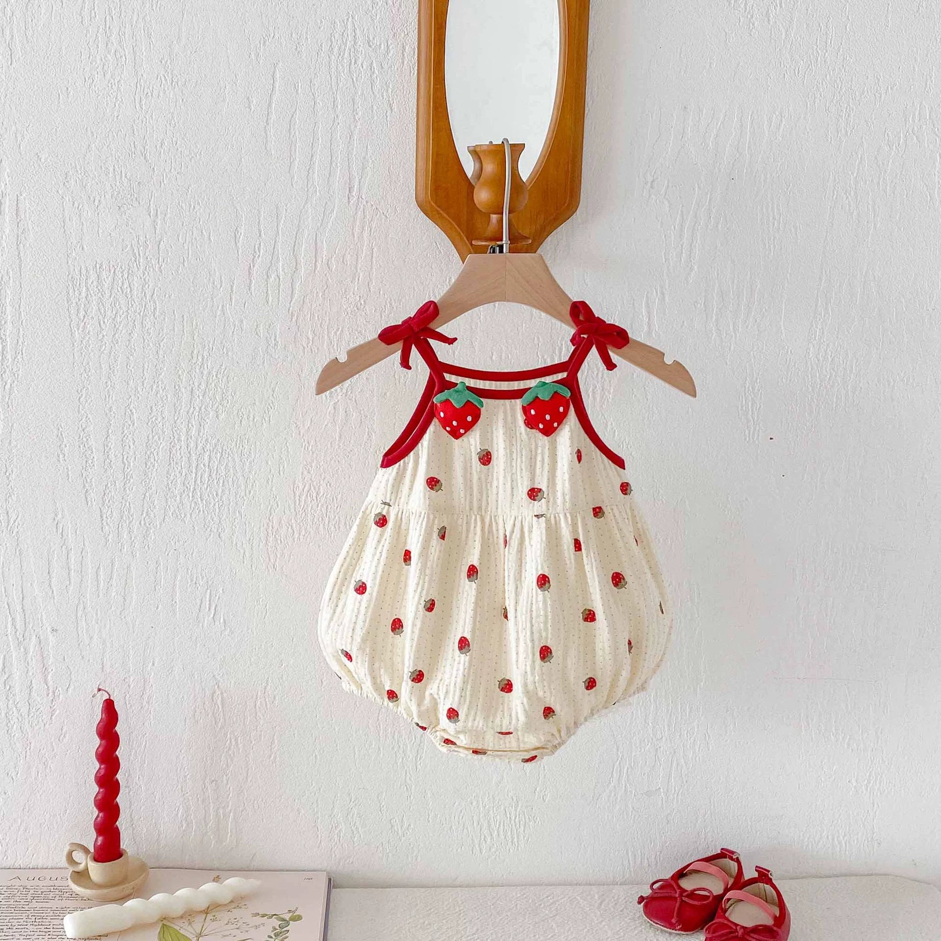 Summer Arrival Baby Girls Cute Sleevelesss Fruits Pattern Onesies, MyKids-USA®, Baby One-Pieces, MyKids-USA -  -  -  -  -  -  - 