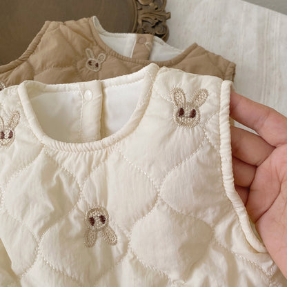 Autumn and Winter Arrival Baby Kids Girls Rabbits Pattern Sleeveless Cotton-Padded Dress, MyKids-USA®, Baby & Toddler Dresses, MyKids-USA -  -  -  -  -  -  - 