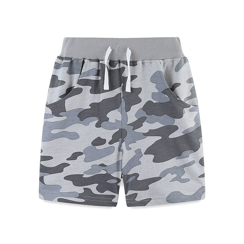 Summer Arrival Kids Boys Cotton Casual Style Camouflage Shorts, MyKids-USA®, Shorts, MyKids-USA - Size/Age - 90 (12-24M) - Color - Grey -  -  - TR2505062127-B