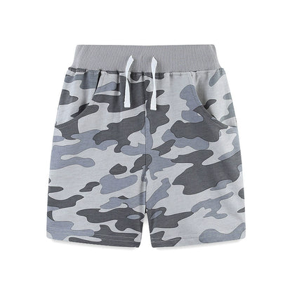 Summer Arrival Kids Boys Cotton Casual Style Camouflage Shorts, MyKids-USA®, Shorts, MyKids-USA - Size/Age - 90 (12-24M) - Color - Grey -  -  - TR2505062127-B
