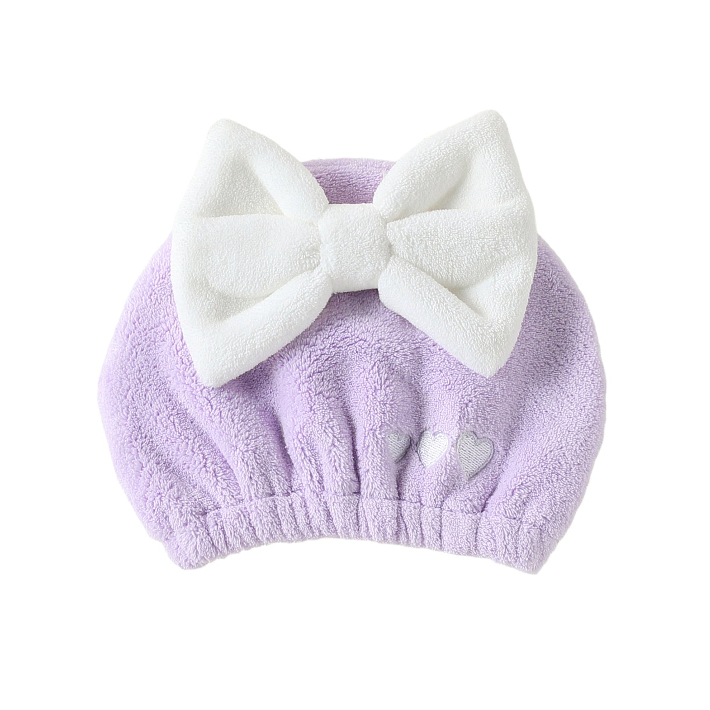 Cute Bow Fast-Absorb Drying Cap for Girls, MyKids-USA®, Hair Pins, Claws & Clips, MyKids-USA - Size/Age - S (1-3Y) - Color - Purple -  -  - TR2506012314-E.