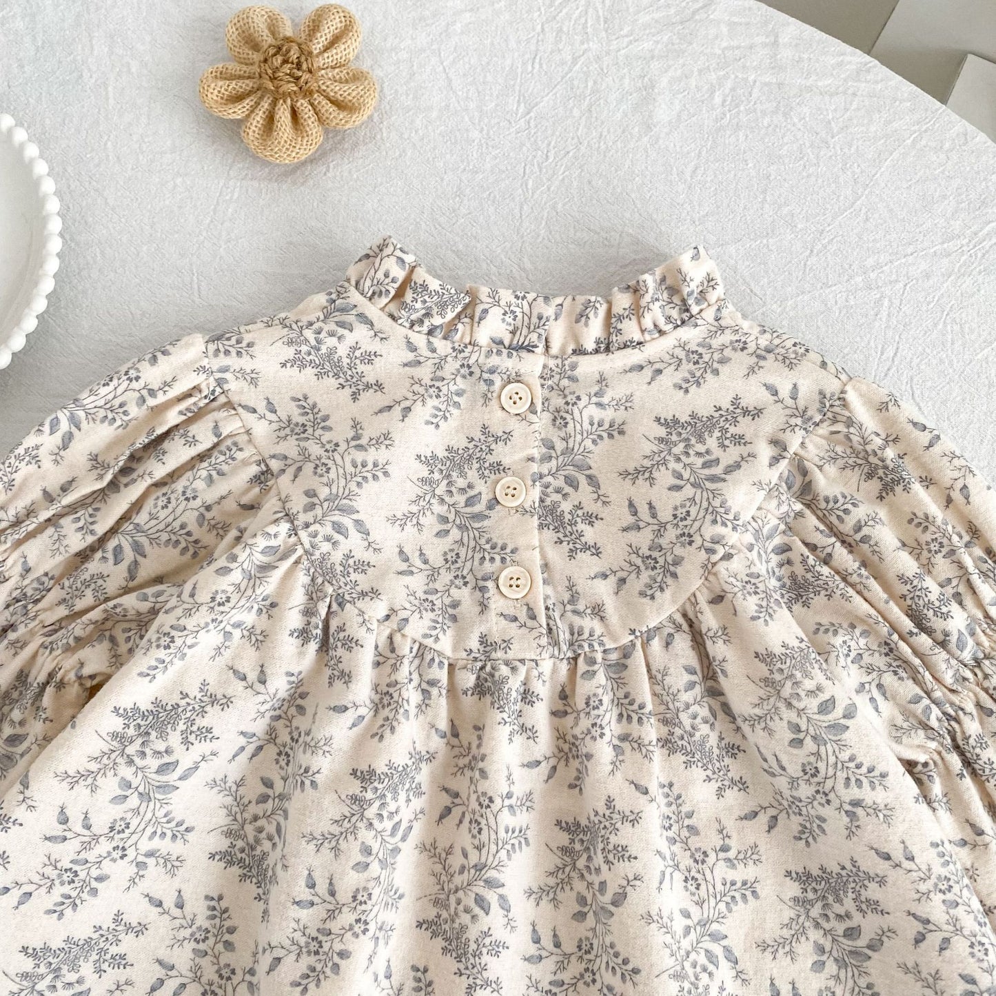 MyKids-USA® Autumn Vintage Floral Baby Kids Girls Princess Long Sleeves Dress