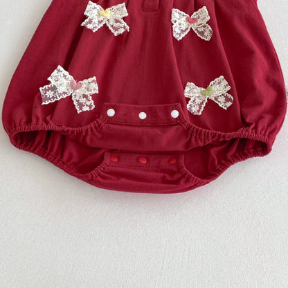 Summer Arrival Baby Girls Cute Fly Sleeves Butterfly-bows Decorated Onesies, MyKids-USA®, Baby One-Pieces, MyKids-USA -  -  -  -  -  -  - 