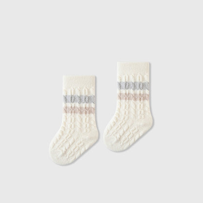 Winter and Autumn Baby Unisex Breathable Jacquard Pattern Casual Socks, MyKids-USA®, Baby & Toddler Sneakers, MyKids-USA - Size/Age - XS (0-6M) - Color - White -  -  - TR2511152306-D