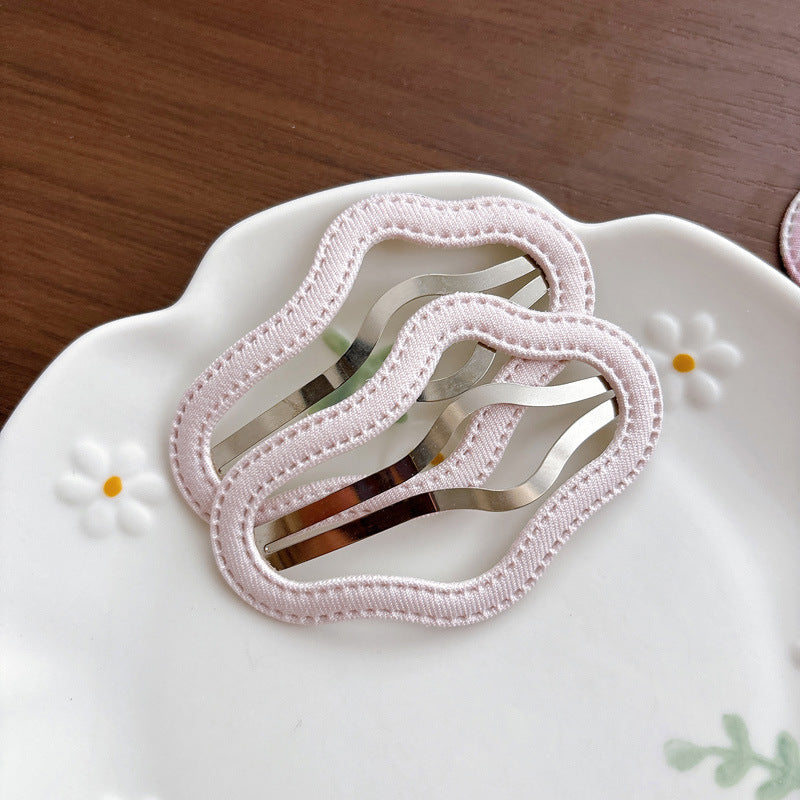 Collection of 2 Pieces Plaid Hollow-out Hair Clips, MyKids-USA®, Hair Pins, Claws & Clips, MyKids-USA - Size/Age - Average Size (0-12Y） - Color - White -  -  - TR2604302340-E.