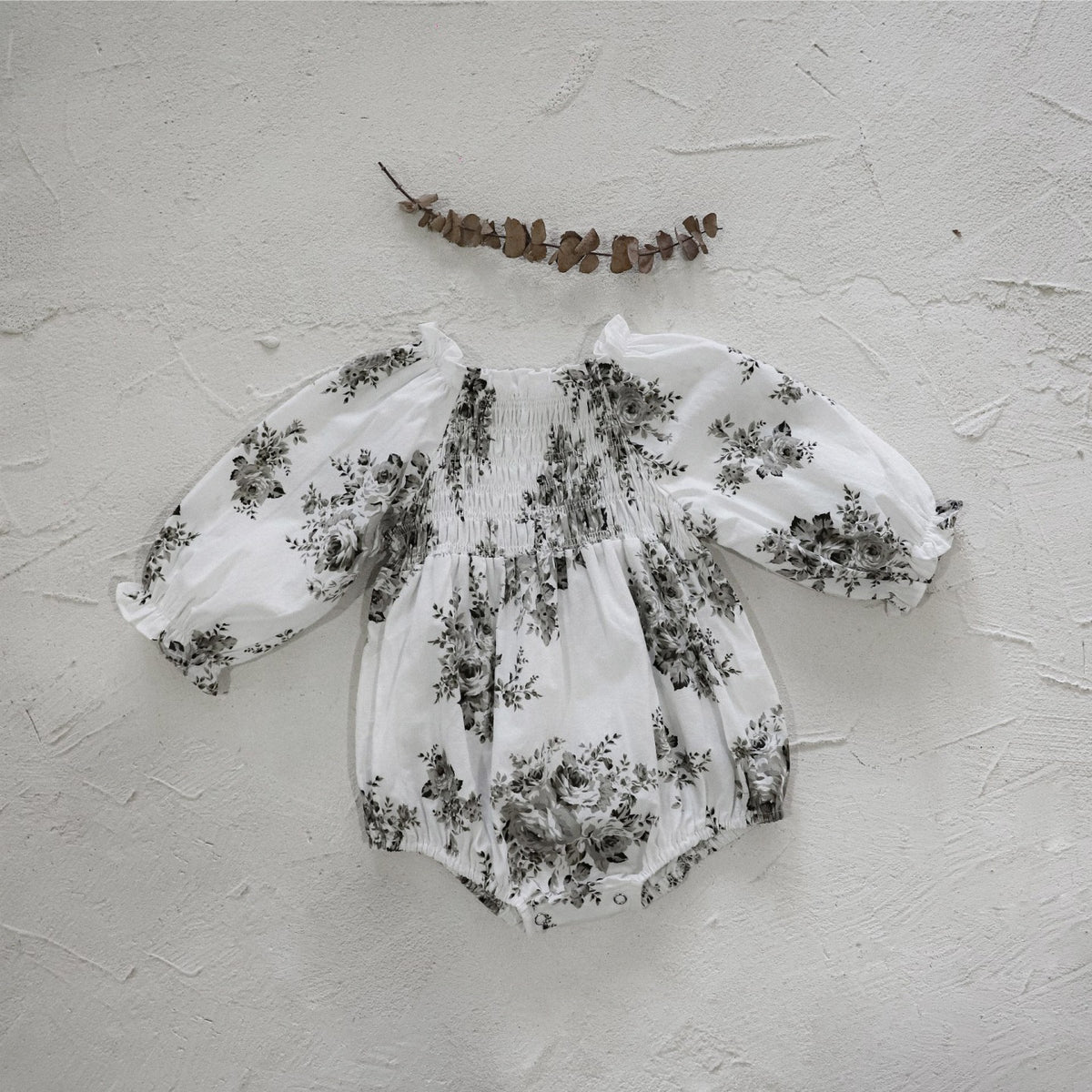 MyKids-USA® Autumn Arrival Baby Kids Girls Long Sleeves Vintage Flowers Pattern Bodysuit
