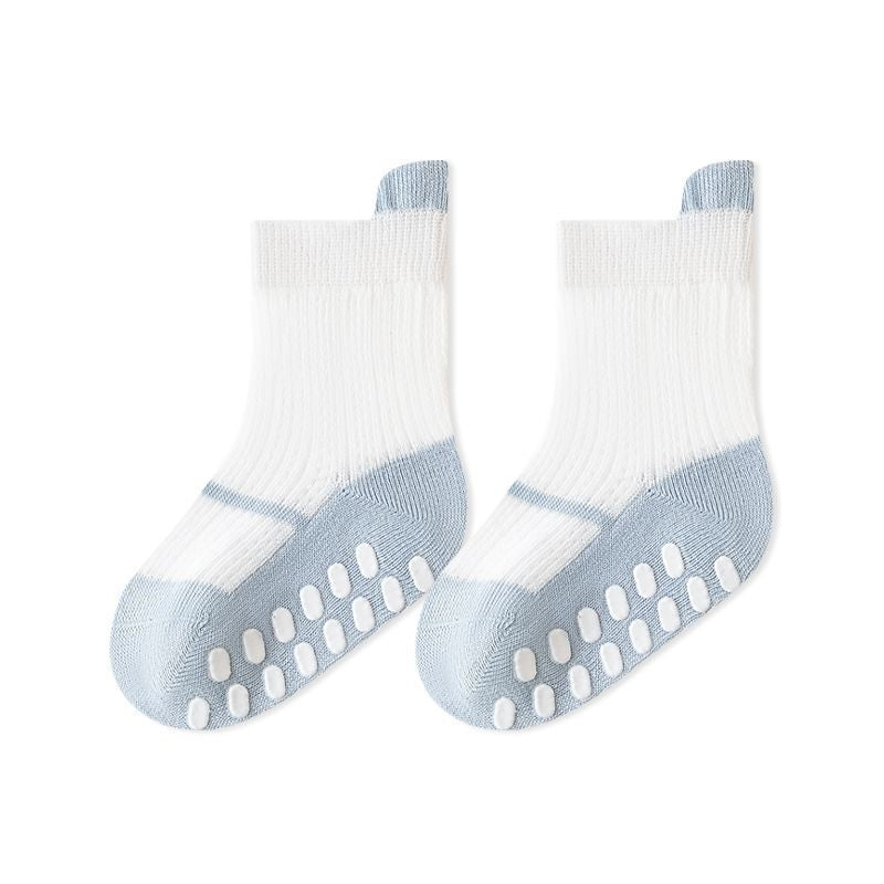 Summer and Spring Baby Kids Boys and Girls Breathable Color Patchwork Socks, MyKids-USA®, Baby & Toddler Socks & Tights, MyKids-USA - Size/Age - S (0-1Y) - Color - Blue -  -  - TR2604282303-A.