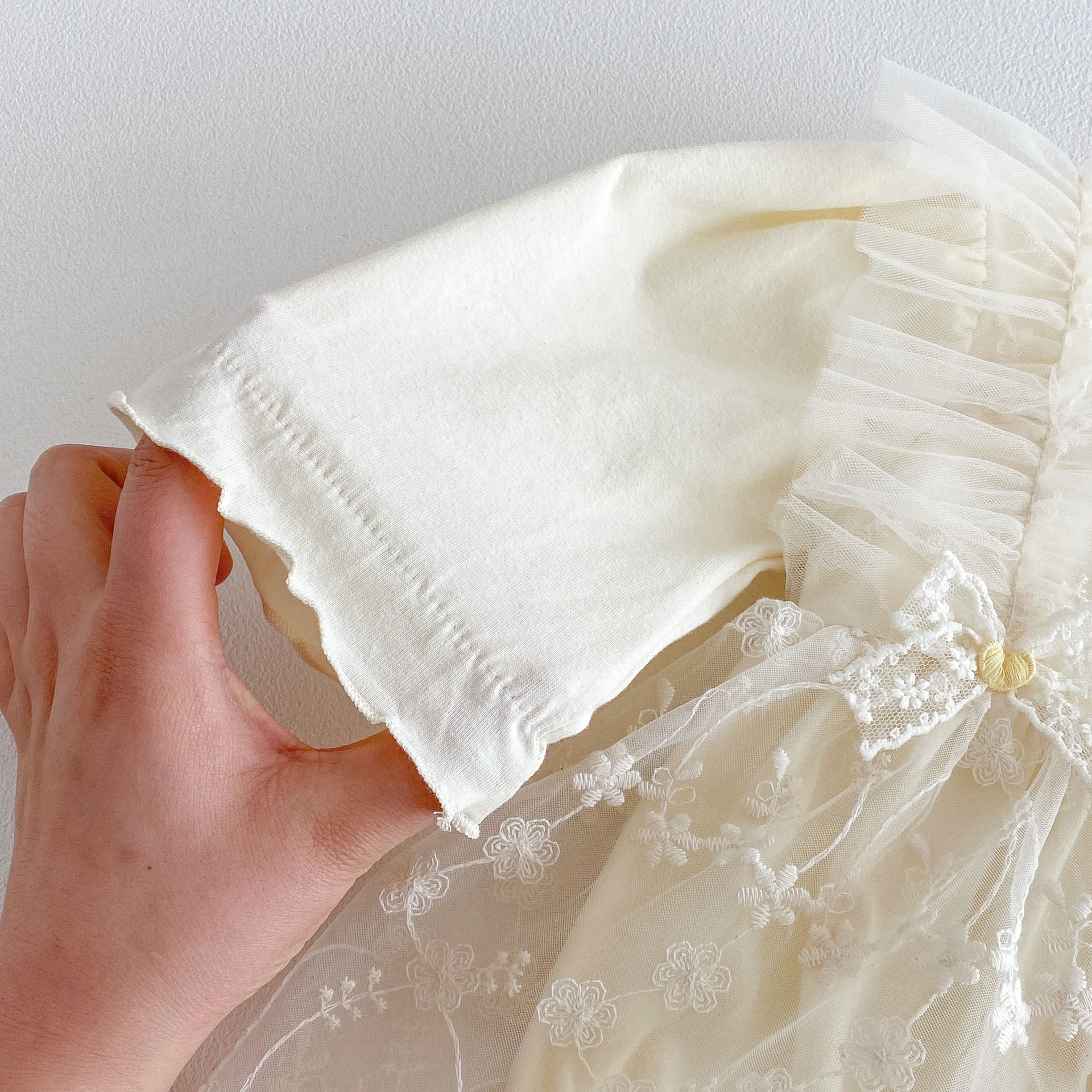 Spring Arrival Baby Girls Long Sleeves Flowers Pattern Tulle Decorated Bodysuit Dress, MyKids-USA®, Baby & Toddler Dresses, MyKids-USA -  -  -  -  -  -  - .