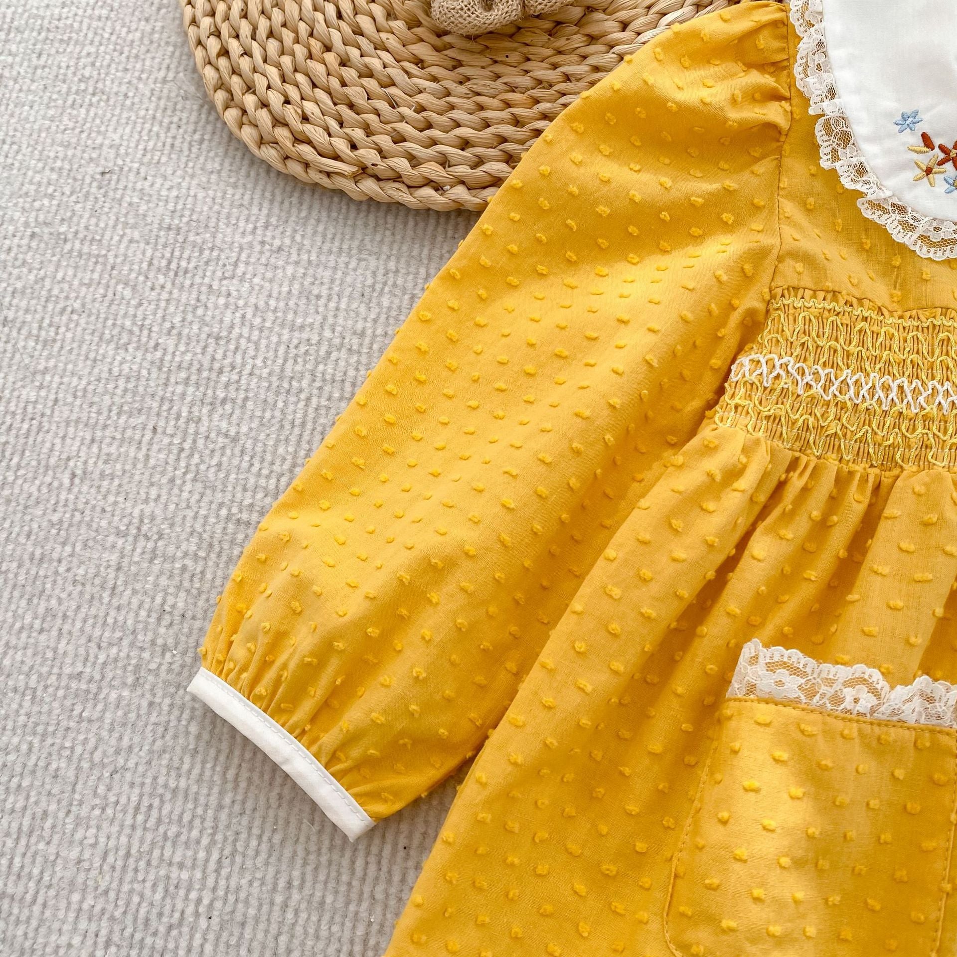 Arrival Spring and Autumn Flowers Pattern Lace Trim Baby Kids Girls Onesies and Dress – Princess Sister Matching Set, MyKids-USA®, Baby & Toddler Outfits, MyKids-USA -  -  -  -  -  -  - .