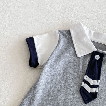 Summer Arrival Baby Boys Short Sleeves Polo Design Preppy Rompers Bodysuits, MyKids-USA®, Baby & Children's One-Pieces, MyKids-USA -  -  -  -  -  -  - .