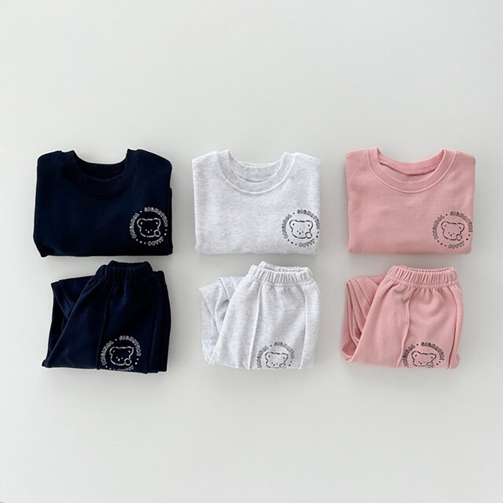 Spring and Autumn Kids Unisex Casual Teddy Pattern Long Sleeves Top Sweatshirt and Pants Clothing Set, MyKids-USA®, Baby & Toddler Outfits, MyKids-USA -  -  -  -  -  -  - 