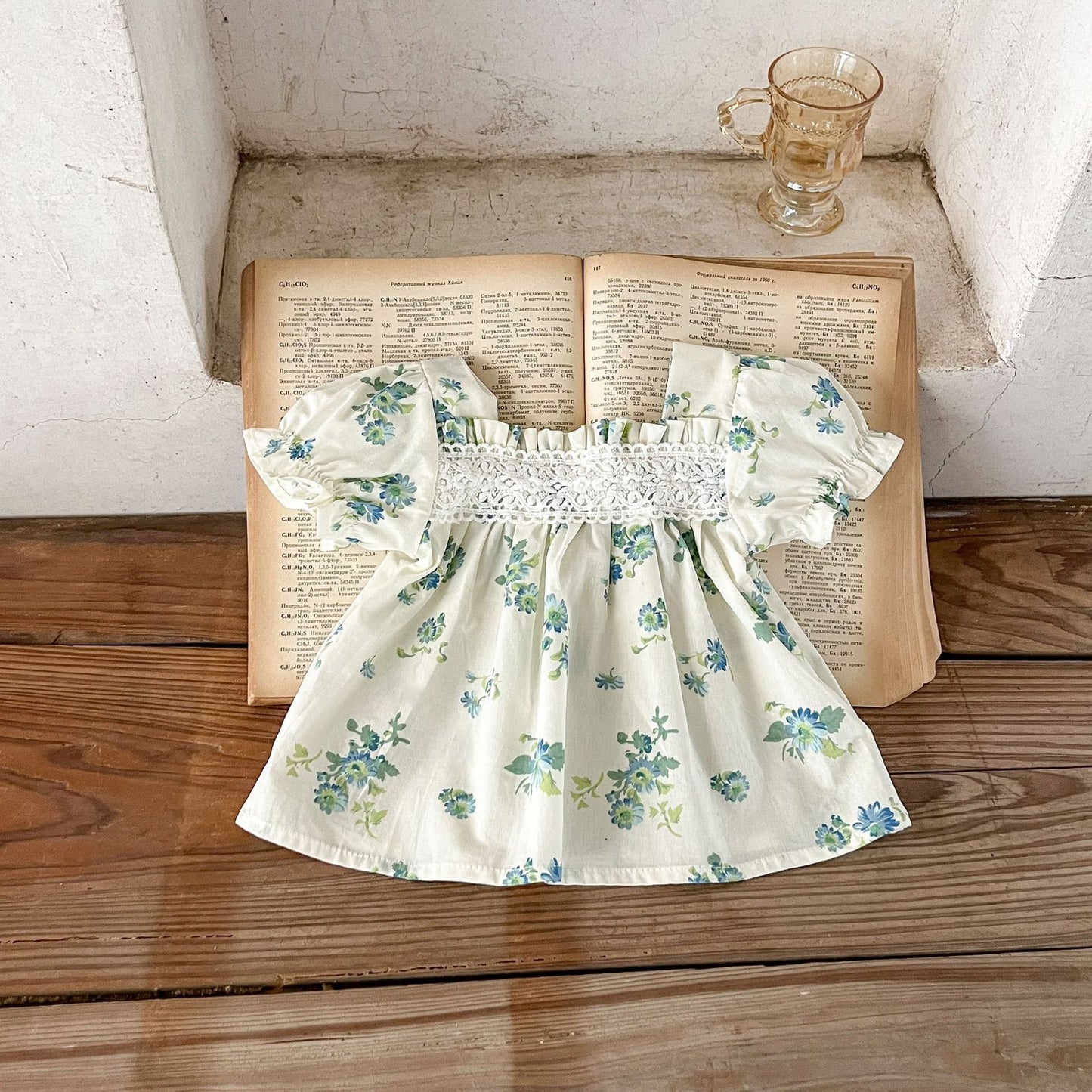 Baby Girl Flower Pattern Square Neck Onesies & Sets, MyKids-USA®, Baby & Toddler Outfits, MyKids-USA -  -  -  -  -  -  - 